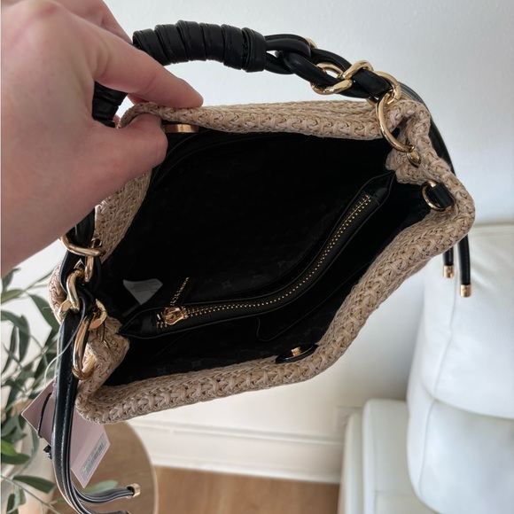 BCBGeneration Beige Woven Shoulder Bag - Picture 4 of 7